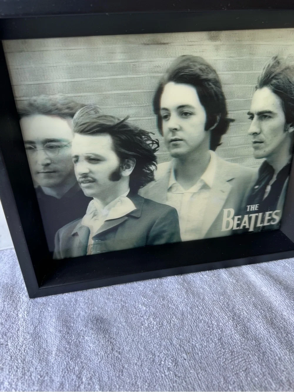The Beatles 3D Hologram Photo in Box Frame Picture 11x9x2 inches